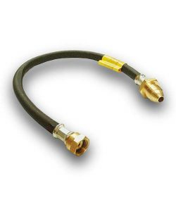 LPG Pigtail POL x W20 0.89m (35") Black Rubber Hose